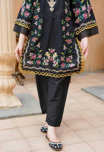 women 2pc cut work embroidery suit 