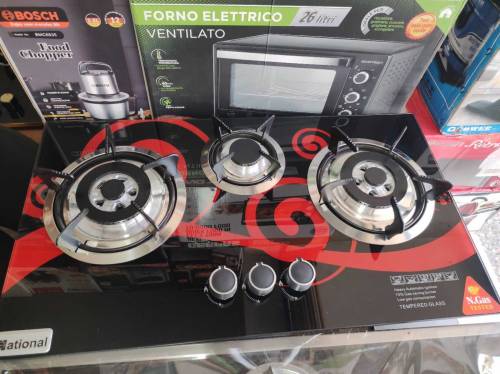 Best Quality Kitchen Hob Gas Three Burner Marble Fitting Stove