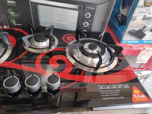 Best Quality Kitchen Hob Gas Three Burner Marble Fitting Stove