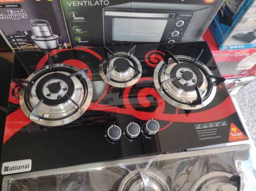 Best Quality Kitchen Hob Gas Three Burner Marble Fitting Stove