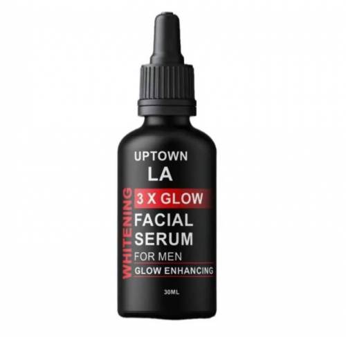 Uptown La 3x Glow Facial Serum for men for all skin types.