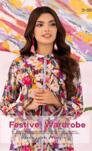 guljee floral lawn 3 piece 