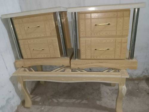 King size Bed with Multi Foam & Two Side Tables 