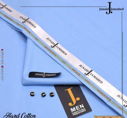 Men Unstitched Cotton Plain Suit 