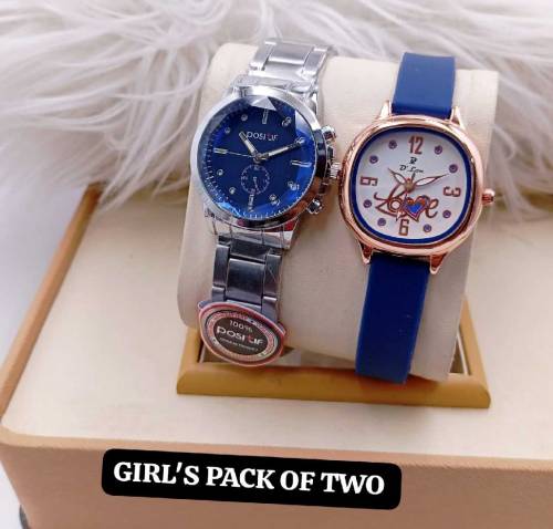 GIRLS CHIN WATCH ⌚ GIRLS STRAP WATCH ⌚ PACK OF TWO ✔️✔️NEW DIZINE 🔥GOOD 