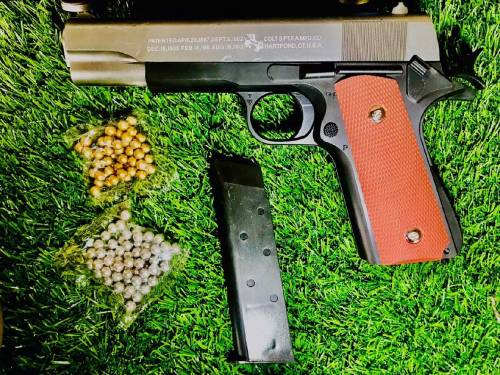 Toy Gun Metal | Solid Body | Magzine Charlie | Colt 1911 Model | Toy