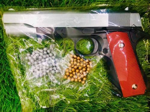 Toy Gun Metal | Solid Body | Magzine Charlie | Colt 1911 Model | Toy