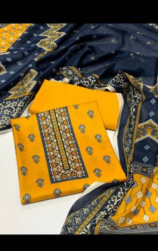 Printed ladies lawn 3pc