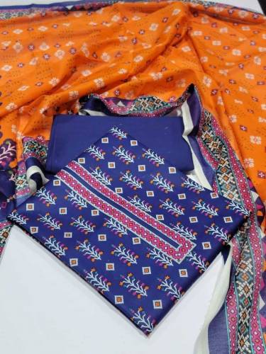 Printed ladies lawn 3pc