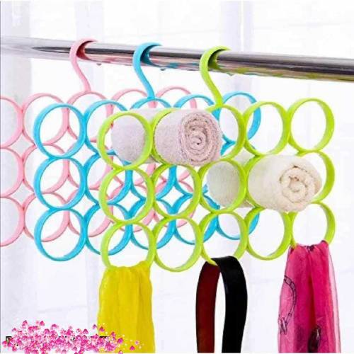 Pack of 2 Multipurpose 15 rings hanger 