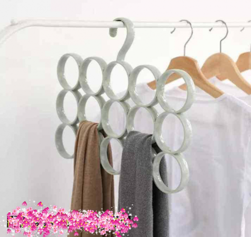Pack of 2 Multipurpose 15 rings hanger 