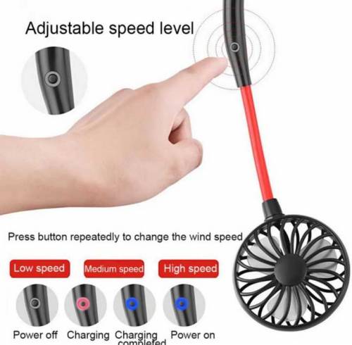Sports Portable Hanging Neck Small Fan