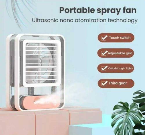 Usb mini air water cooling fan with 3  speed spray humidifier