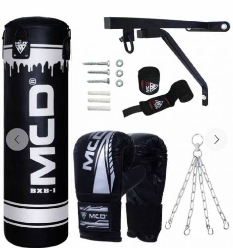 mcd punching bag black set