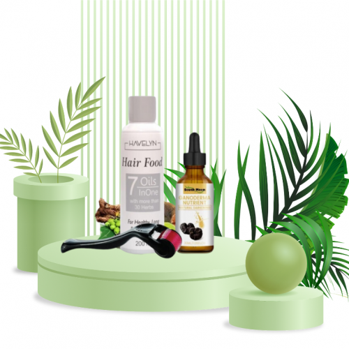 Havelyn Hair Food Oil | Derma Roller | Anti-greying Hair Serum