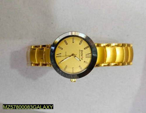 Analogue watch for women's golden colour