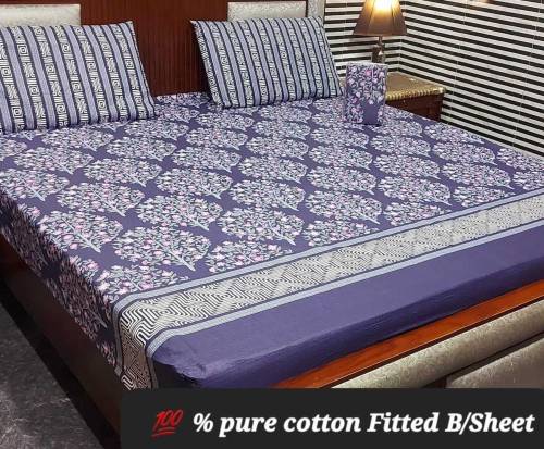 king size 3 piece pure soft cotton bed sheets