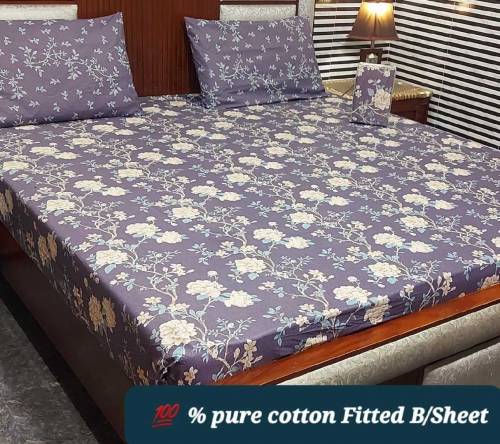 king size 3 piece pure soft cotton bed sheets