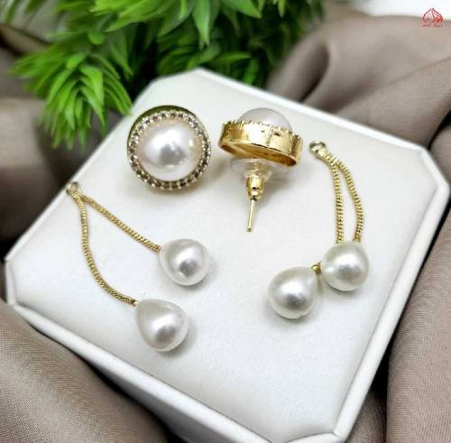 Zircon Pearl Good Quality Studs
