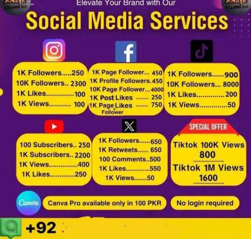 all social madia service 
