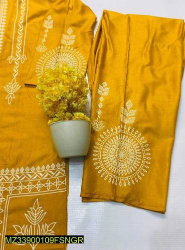 *Product Name*: 2 Pcs Women Stitched Linen Printed Suit*Product Descri