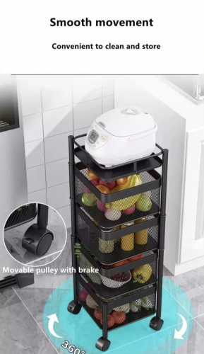 Food Storage Basket Stand