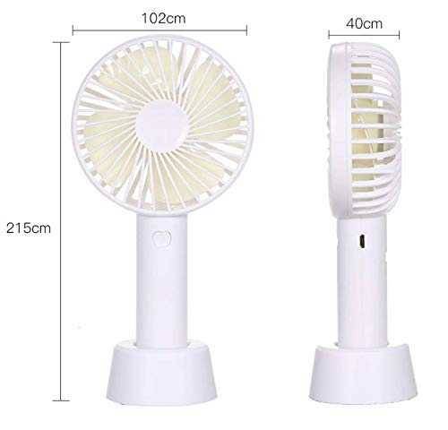 Electric Portable Mini Desk Fan for Kids - Rechargeable USB Battery - 