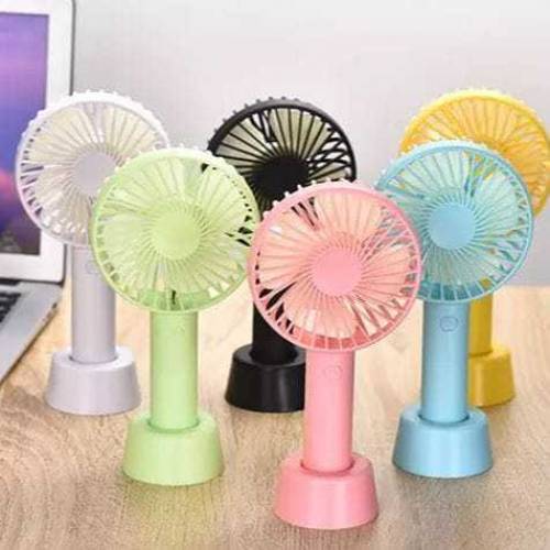Electric Portable Mini Desk Fan for Kids - Rechargeable USB Battery - 