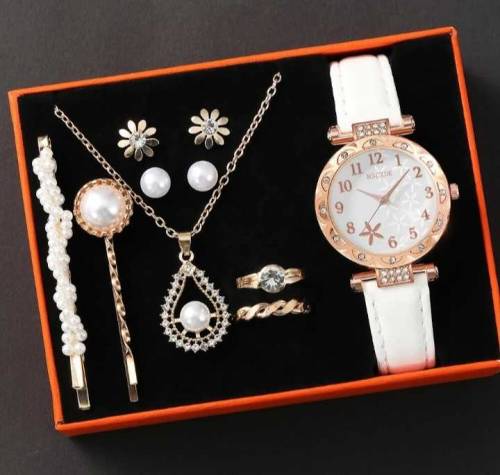 watch with full set of jwellery 