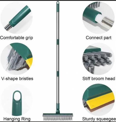 Dust Cleaning Scrubber And Wiper with Brush