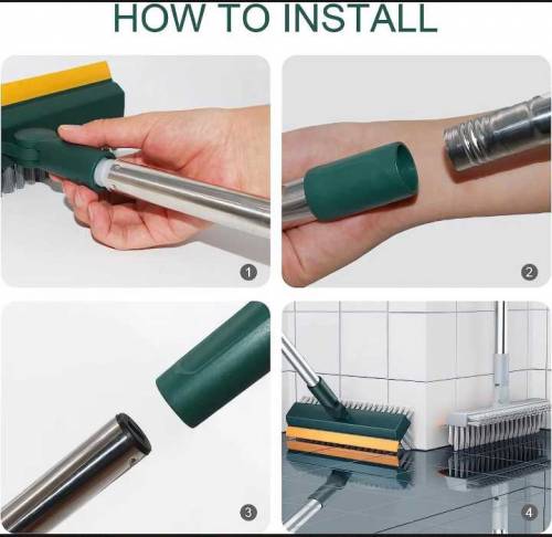 Dust Cleaning Scrubber And Wiper with Brush