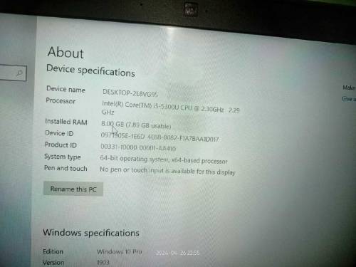 Dell core i 5 5th generation for urgent sale