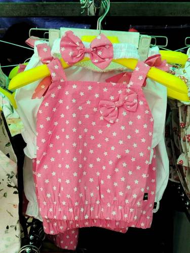 three piece suite hair band or short shirt