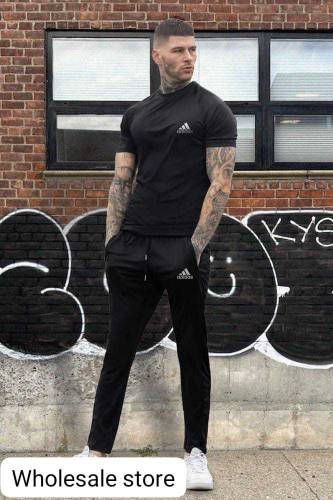  2 Pcs Dri Fit Plain Track Suit