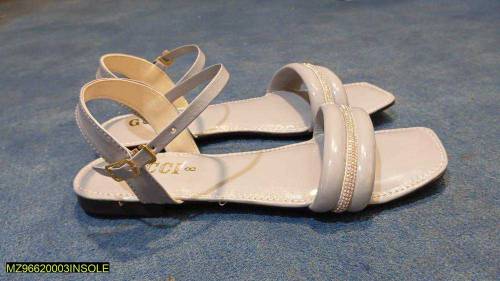 Women.s Synthetic Leather Plain Sandals free delivery