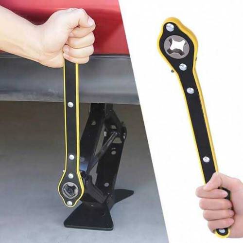 automobile tire ratchet wrench for tire jack