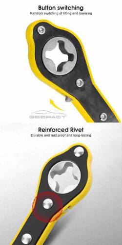 automobile tire ratchet wrench for tire jack