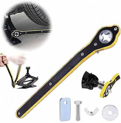 automobile tire ratchet wrench for tire jack