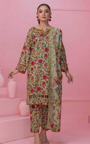 Airjet Digital Printed Lawn Shirt* *Digital Printed Lawn Dupatta*