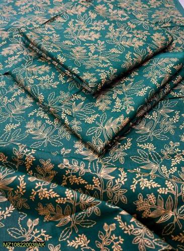 2 PCs woman's unstitched lawn printed suit