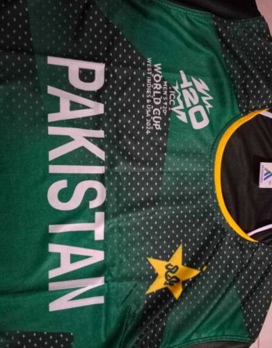 Pakistan World cup Jersey is available. With free delivery charges. 