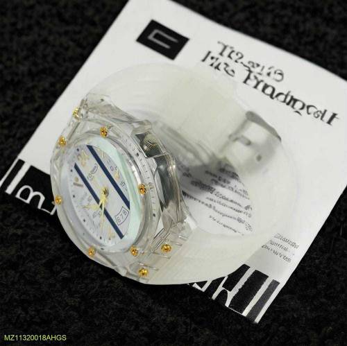 Men's Transparent Strap Watch Free home delivery