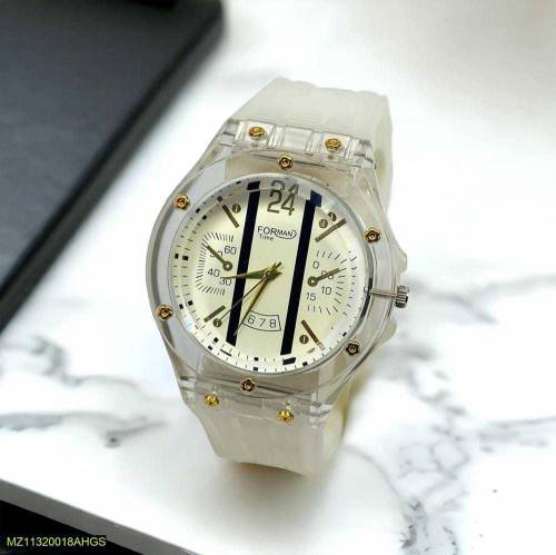 Men's Transparent Strap Watch Free home delivery