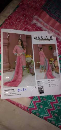 Mariya B Lawn 3 pics un stitch suit 
