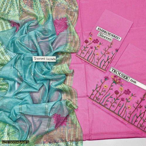 Embroidered lawn 3 pc Party wear 