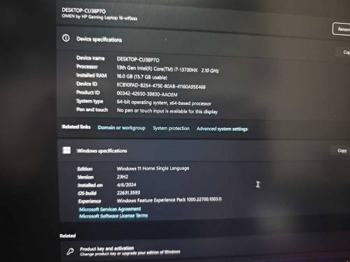 OMEN CORE I7 13 TH GENERATION GAMING LAPTOP