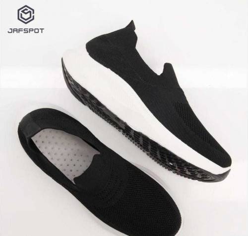 Jafspot -Men's Slip on-Jf001, Black 10% off