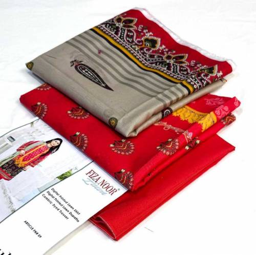 Fiza Noor 💯 Original 3pc Printed CollectionFabric Lawn