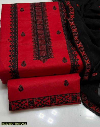 3pcs women's  cotton embroidered 