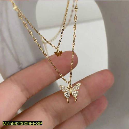 Double layer butterfly pendant 